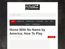 Tablet Screenshot of morethanguitar.com